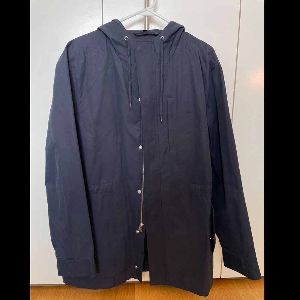 NEW - NEVER WORN Bonobos Men's Full Zip Hooded Dark Blue Jacket Size L